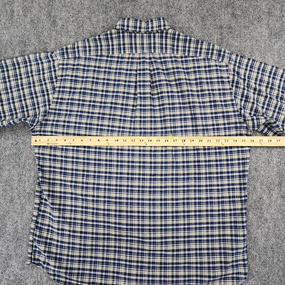 Ralph Lauren Shirt Mens Large Blue Green Plaid Blaire Short Sleeve Button Down - Picture 4 of 13